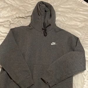 Mens nike dark gray hooded sweatshirt